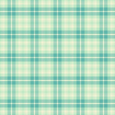 Şekil arka plan ekose dokusu, cadılar bayramı kontrolleri kusursuz vektör. Işık ve gök mavisi paletinde panço tartan kumaş deseni.