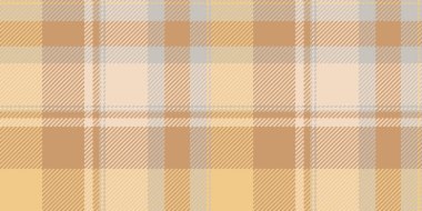Yumuşak doku tekstil kontrolü, motif tartan vektör kumaşı. Tek desenli ekose arka plan turuncu ve açık renk paletinde pürüzsüz.
