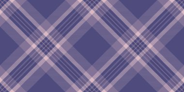 Harmony check vector seamless, fashion background pattern plaid. Korean tartan textile fabric texture in indigo and pastel colors palette.