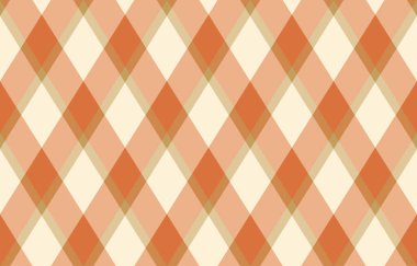 Argyle geometrik eşkenar dörtgenin kusursuz deseni. Harlequin duvar kağıdı tasarımını kontrol et. Web geçmişi için klasik elmas şekilli tekstil malzemesi, baskı kumaşı, kazak, ambalaj kağıdı, hediye kartı, davetiye.