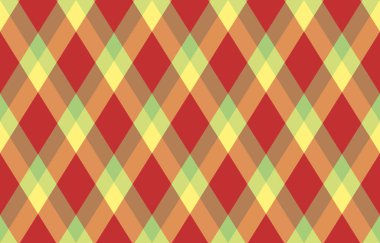 Sıcak sonbahar renklerinde canlı çapraz ekoseli desen. Düşmüş tasarımlar, arka planlar, tekstil ve ambalaj için mükemmel. Bu pürüzsüz doku neşeli ve şık bir estetik sunuyor..