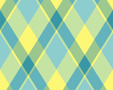 Argyle geometrik eşkenar dörtgenin kusursuz deseni. Harlequin duvar kağıdı tasarımını kontrol et. Web geçmişi için klasik elmas şekilli tekstil malzemesi, baskı kumaşı, kazak, ambalaj kağıdı, hediye kartı, davetiye.