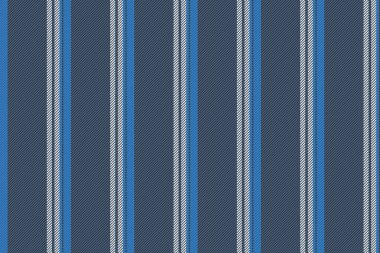 Rancy dikey desen dokusu, arka plan vektör çizgilerini tamamla. Huysuz tekstil kumaş. Mavi ve parlak renk paletinde pürüzsüz..