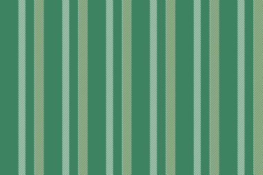 İnce çizgili tekstil dokusu, sahne kumaşı arka plan vektörü. Naneli ve açık renk paletinde güzel dikey desensiz desen çizgileri.