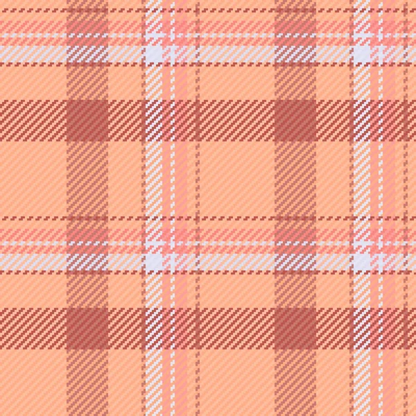 Ekose kumaş kaplama, hippi kumaşı arkaplan dikişsiz. Tekstil desenini turuncu ve kırmızı renk paleti ile kontrol et.