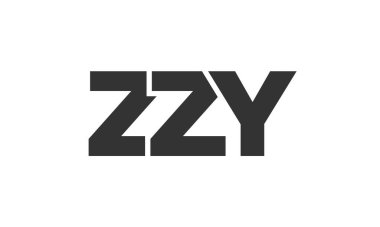 ZZY logo tasarım şablonu güçlü ve modern kalın metinlerle. Basit ve minimal tipografi içeren ilk tabanlı vektör logosu. Modayı takip eden şirket kimliği markalar için ideal..