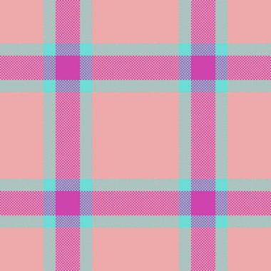 Eğilim arkaplan dokusu pürüzsüz, soyut tartan vektör ekoseli. Sabit tekstil kontrol deseni kumaşı ışık ve gök mavisi renk paletinde.