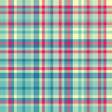 Renkli ekose desenli, klasik kumaş desenli. Tekstil, giyim veya dijital sanat projeleri için çok yönlü bir arka plan. Sakinleştirici renkler.