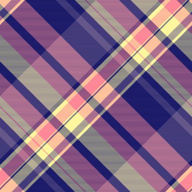 Tazı dişi ekose desenli, kadın kumaş desenli tekstil. Mavi ve kırmızı renk paletinde dünya çapında kusursuz arka plan vektörünü kontrol et.