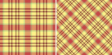 Arkaplan tekstil kontrollü desensiz desensiz ekose kumaş. Günlük erkek giyim moda trendleri için noel renklerinde ayarlandı.