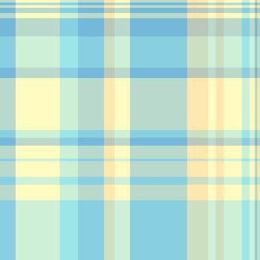 Yastık dokusu pürüzsüz arka plan, karışık desenli ekose vektör. Aydınlık ve siyan renk paletinde özel tartan kumaş denetimi.