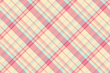 Sayfa vektör kumaş deseni, saten doku tartan kontrolü. İspanyol ekose arka planı, kırmızı ve açık renk paletinde kusursuz tekstil.