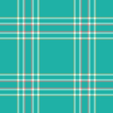 50 'lerin kusursuz kontrol vektörü, döşeme tekstil arka plan dokusu. Şirin kumaş desenli ekoseli mavi ve açık deniz yeşili palet rengi..
