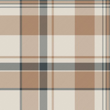 Çatı katı tartan tekstil kontrolü, özgünlük geçmişi kusursuz ekoseli. Doku vektör desenini turuncu ve açık renk paletinde ateşle.