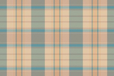 Serin kumaş dokuma deseni, Noel arkaplanı dikişsiz tartan. Düğün ekose kontrol vektörü turuncu ve cyan renk paleti.