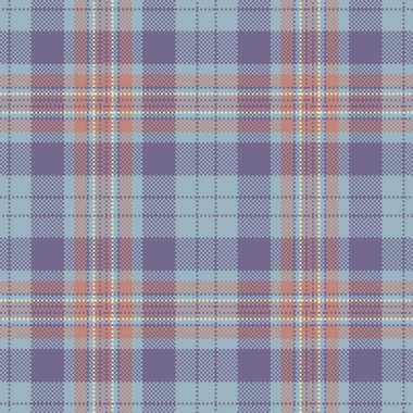 Paketleme denetimi, tartan pürüzsüz, şenlikli kumaş taşıyıcı arka plan. Meksika tekstil desenli ekose pastel ve kırmızı renk paleti.