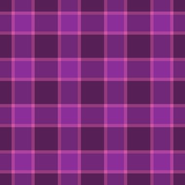 Sanat kumaşı tartan vektörü, podyum arkaplan dokusu tekstili. Eflatun ve pembe renk paletinde yol ekoseli denetimi kusursuz.