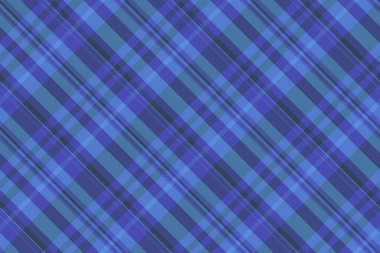 İlham kontrolü tekstil kumaşı, yatak odasındaki dikdörtgen desenli kumaş. Mavi ve cyan renk paletinde çeşitli ekose desenli arka plan vektörü.