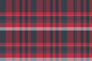 Resmi tartan özgeçmiş kontrolü, perakende kumaş dokusu. Kırmızı ve koyu renk palette ekosesiz vektör tekstil odası.