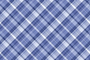 Rahatlık tartan, dikey desenli tekstil dikişsiz. Mavi ve açık renk paletinde ince vektör kumaş deseni.