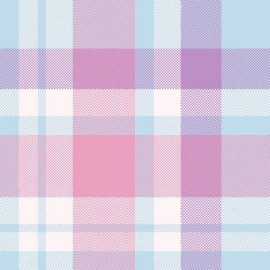 İnanılmaz tekstil vektör tartan, ekoseli kumaş. Işık ve lavanta kırmızısı renk paletinde sanat arkaplan deseni denetimi.