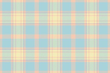 Yakışıklı ekose kumaş, reklam kumaşı kontrolsüz. Boyutsal desen tekstil arka planı ışık ve pastel renk paletinde.