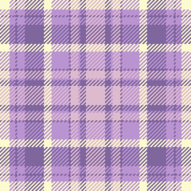 Londra vektör dokusu arka plan, tekstil kumaşı. Katmansız ekose deseni ışık ve menekşe renk paletinde kontrol et.