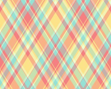 Argyle geometrik eşkenar dörtgenin kusursuz deseni. Harlequin duvar kağıdı tasarımını kontrol et. Web geçmişi için klasik elmas şekilli tekstil malzemesi, baskı kumaşı, kazak, ambalaj kağıdı, hediye kartı, davetiye.