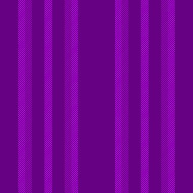 Lale desenli vektör dokusu, pürüzsüz tekstil dikey koleksiyon defteri. Sove çizgileri çizgili kumaş arkaplanı mor ve parlak renk paletinde.