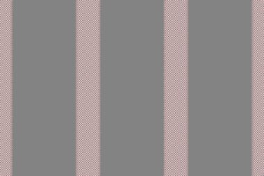 Veometri çizgisi kumaş dokusu, renkli çizgi desen vektörü. Gri ve açık renk paletinde dikey dikey arkaplan.
