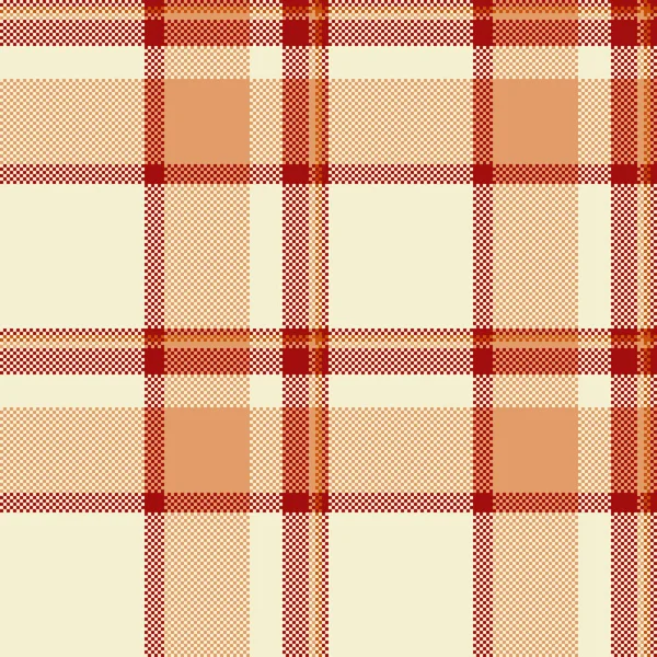 Bandana ekoseli tarama, kusursuz etnik model tekstil. Açık ve turuncu renk paletinde tartan kumaş vektör dokusunu yazdır.