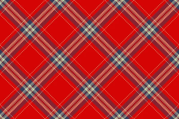 Geleneksel kumaş vektör dokusu, kısmen geçmiş taraması. Gingham deseni, kırmızı ve mavi renk paletinde, dikişsiz tartan tekstil..