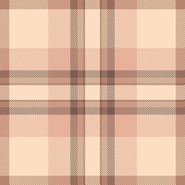Bufalo tartalı, dikişsiz tekstil, ekose desenli gurur. Mozaik vektör dokusu arkaplan kumaşı turuncu ve açık renk paletinde.