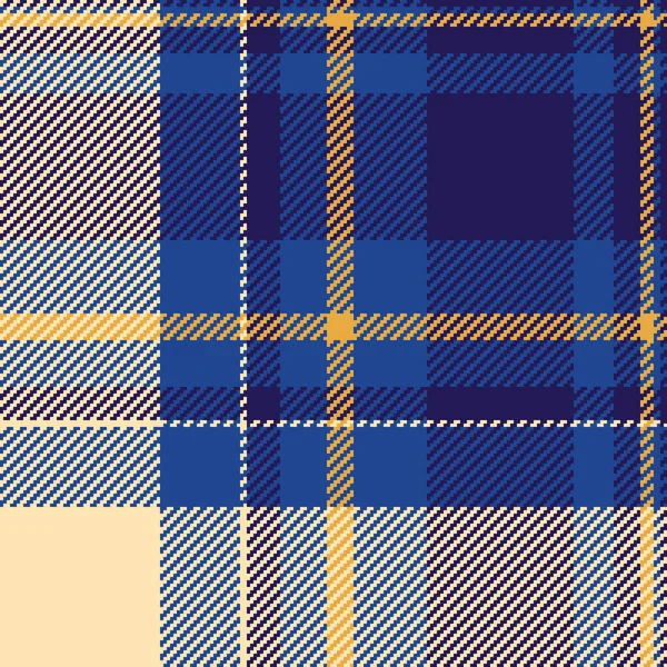 Klasik tartan desenli mavi, altın ve krem rengi. Zengin dokusu gelenek sıcaklığını çağrıştırıyor. Moda, ev dekorasyonu için ideal.