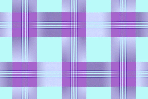 Eşarp ekoseli tartan, nostaljik vektör dokusu pürüzsüz. İndirimli tekstil arka plan kumaşı ışık ve menekşe renk paleti.