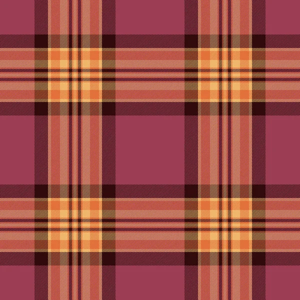 Arka plan vektör dokusunu listele, uzunluk tartansız kontrol. Ufuk desenli tekstil ekoseli turuncu ve kırmızı renk paleti.