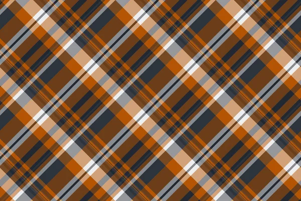 Zarif kumaş pürüzsüz arka plan, ticari tartan kontrol vektörü. Çöl tekstil deseni ekoseli turuncu ve koyu renk paleti.