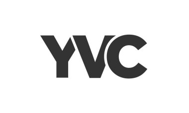 YVC logo tasarım şablonu güçlü ve modern kalın metinlerle. Basit ve minimal tipografi içeren ilk tabanlı vektör logosu. Modayı takip eden şirket kimliği markalar için ideal..