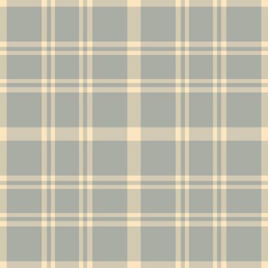 Kumaş taraması, ekoseli diş ve ekoseli kumaş. Işık ve gri renk paletinde şekil dokusu vektör deseni.