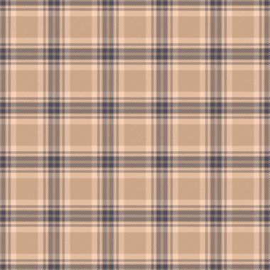 Günlük şablon arka plan pürüzsüz, tartan doku vektörü örneği. Düzenlenebilir tekstil kumaş ekoseli turuncu ve açık renk paleti.