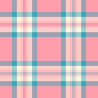 EP desenli ekose kumaş, kat şablonu pürüzsüz. Rug vektörü arkaplan tartanı Pastel ve açık renk paletinde.