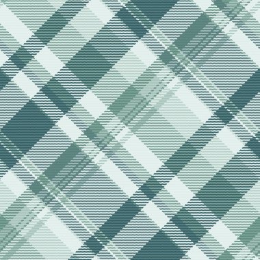 Kral vektör ekose kumaş, lüks kumaş kontrol geçmişi. Örnek desen tartan deseni beyaz ve cyan renk paletinde pürüzsüz.