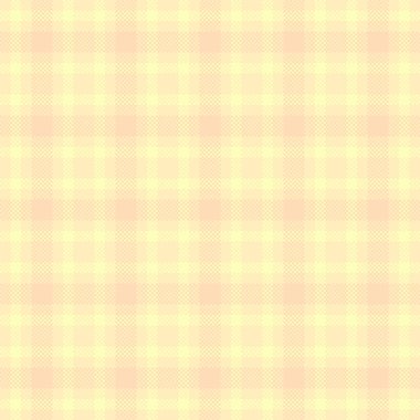 Sevgililer Günü şablonu vektör arkaplanı, ekose kumaş kumaş kumaşı. Noel süslemesi, kumaş dokusunu ışık ve şeftali rengi palette kontrol et..