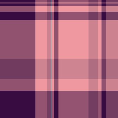 Paskalya desenli arka plan vektörü, bantsız tekstil dokusu. Çizilmiş tartan kumaş ekoseyi pembe ve kırmızı renk paletiyle kontrol et.