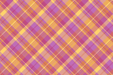 Kırsal kontrol desenli tekstil, asimetrik dikişsiz arka plan ekoseli. Centilmen doku vektör kumaşı kırmızı ve pembe renk paleti ile.