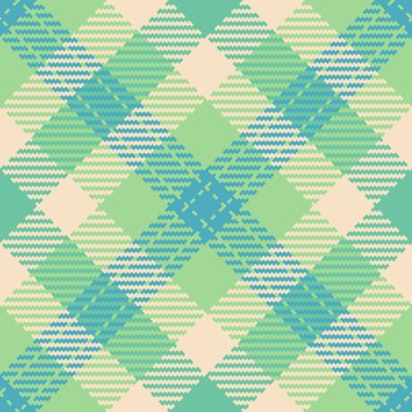 Tahta kumaş koleksiyonu, ekoseli ekoseli grafikler. Yeşil ve açık renk paletinde yıldönümü desenli arkaplan dokusu vektörü.