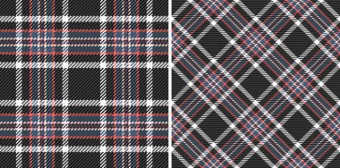 Arka plan kumaş desenli, dikdörtgen kumaş desenli ekoseyi kontrol et. Giysi tarzı trendleri için noel renklerinde ayarlandı.