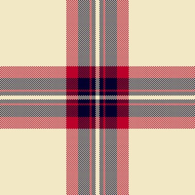 Davetiye kontrolü arka plan vektörü, halısız kumaş. Açık ve koyu renk palette çok renkli ekose kumaş dokusu.