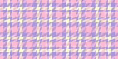 Kind vector texture seamless, industrial textile check pattern. Scratched plaid background tartan fabric in indigo and light colors palette.