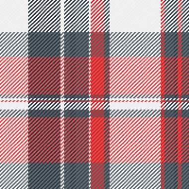 Zarif kırmızı, gri ve beyaz ekose desenli, pürüzsüz kumaş desenli. Geleneksel moda, şenlikli tatil projeleri, rahat kış arkaplanları ve ev yapımı tekstil tasarımları için ideal..